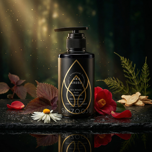 スキンレメディ スカルプヘアシャンプー 300ml|スキンケアはお肌の食事!赤紫蘇の香りと良質な椿オイルで艶やかな髪へ|SHIZOOJU(シズージュ)|福岡県