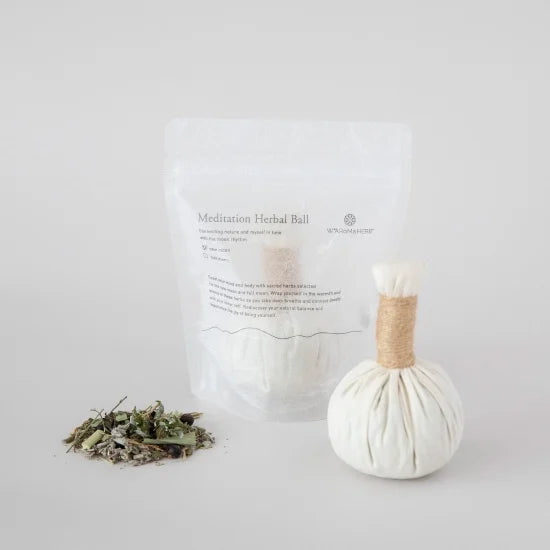 メディテーションハーブボール 新月|リセットと浄化の凛とした香り|W*ARoMa HERB(ワロマハーブ)|東京都 - 和精油のある暮らし