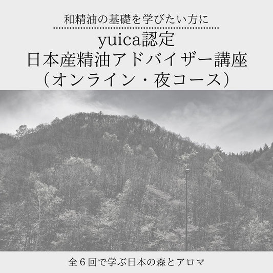 【夜6回コース】MUSE NESTオリジナルyuica認定 日本産精油アドバイザー講座(全6回・1回約90分/認定資格取得レッスン) - 和精油のある暮らし