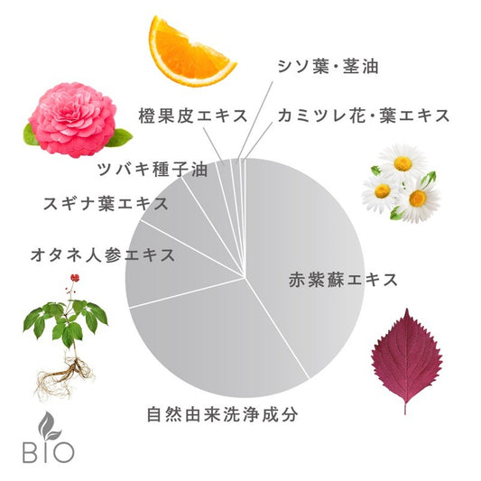 スキンケアはお肌の食事!赤紫蘇の香りと良質な椿オイルで艶やかな髪へ/スキンレメディ コンプリートシャンプー 300ml/SHIZOOJU|シズージュ【福岡県】 - 和精油のある暮らし