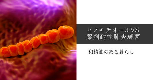 ヒノキチオールvs薬剤耐性肺炎球菌　和精油のある暮らし　ブログ