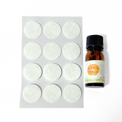 アロマシール（ピタッとアロマ・クリア）｜香りを持ち運べる便利な精油滴下専用シール｜和精油のある暮らし