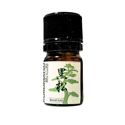 【限定生産】徳島産黒松精油３ml｜マツの清々しい香りがふわっと広がる  ｜和精油｜renati tura（レナーティトゥーラ）｜徳島県