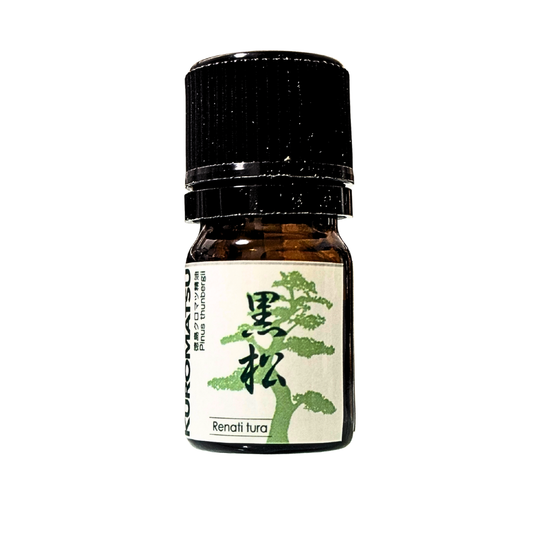【限定生産】徳島産黒松精油３ml｜マツの清々しい香りがふわっと広がる  ｜和精油｜renati tura（レナーティトゥーラ）｜徳島県
